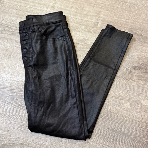 •EXPRESS• HIGH RISE SKINNY FAUX LEATHER PANTS - Picture 2 of 7